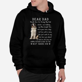 Pet Dog Australian Shepherd Lovers - Fathers Day Aussie Dad Hoodie | Crazezy