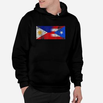 Philippines And Puerto Rican Flag Hoodie | Crazezy