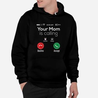 Phone Screen Your Mom Is Calling Hoodie | Crazezy