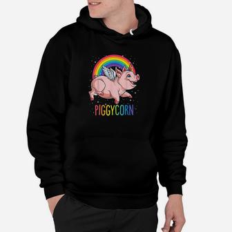 Piggycorn Pig Unicorn Lover Girls Hoodie | Crazezy