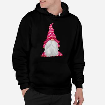 Pink Gnome Valentines Day Matching Couples Hoodie - Monsterry UK