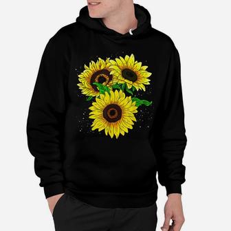 Plants Flower Floral Blossom Florist Sunshine Sunflower Hoodie | Crazezy