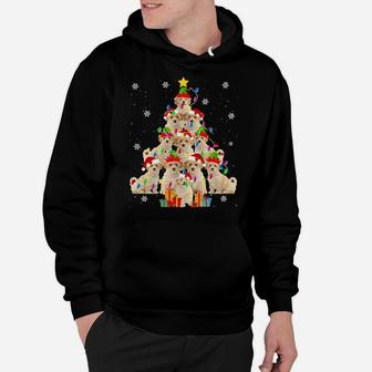 Poochon Christmas Tree Funny Santa Poochon Dog Xmas Gifts Sweatshirt Hoodie | Crazezy DE