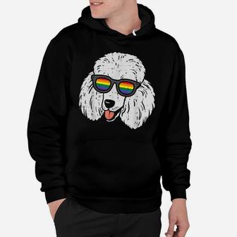 Poodle Dog Lgbtq Rainbow Flag Gay Pride Ally Dog Lover Hoodie | Crazezy
