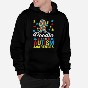 Poodle For Autism Awareness Dog Lover Gift Puzzle Hoodie - Monsterry