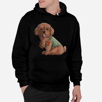 Poodle I Love Mom Tattoo Dog Shirt Funny Mother's Day Gift Hoodie | Crazezy DE