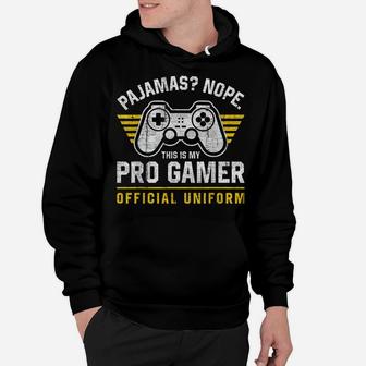 Pro Gamer Pajamas Funny Video Games Boys Teens Gaming Hoodie | Crazezy UK