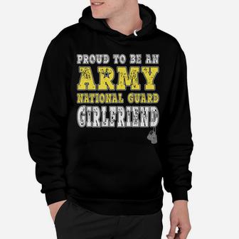 Proud Army National Guard Girlfriend Us Flag Military Couple Hoodie | Crazezy CA