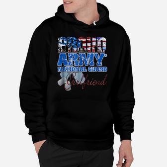 Proud Army National Guard Girlfriend Usa Flag Shirt Women Hoodie | Crazezy CA