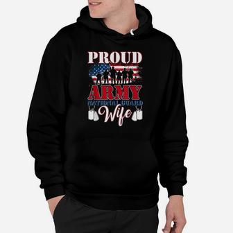 Proud Army National Guard Wife Tee US Military Gift Hoodie | Crazezy