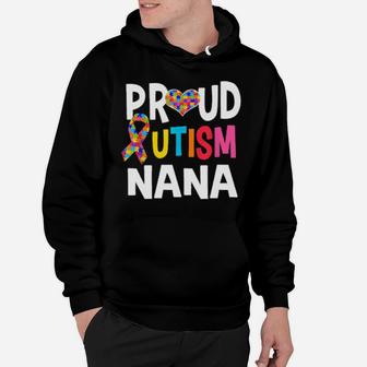 Proud Autism Nana Autism Awareness Autistic Grandma Hoodie - Monsterry