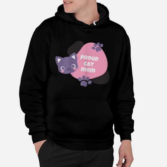 Proud Cat Mom Women Youth Tees Pet Lovers Gift Hoodie | Crazezy AU