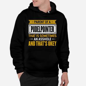 Proud Parent Of A Pudelpointer Funny Dog Owner Mom & Dad Hoodie | Crazezy DE