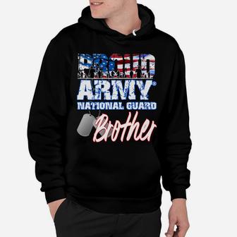 Proud Patriotic Army National Guard Brother Usa Flag Men Hoodie | Crazezy