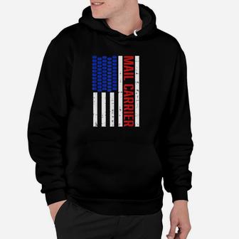 Proud Patriotic Postal Worker American Flag Hoodie - Thegiftio UK