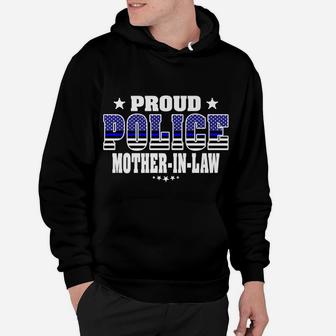Proud Police Mother-In-Law Thin Blue Line Us Cop's Family Hoodie | Crazezy UK