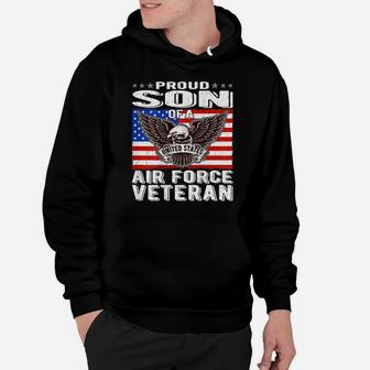 Proud Son Of A Us Air Force Veteran Patriotic Military Child Hoodie | Crazezy CA