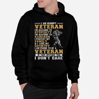 Proud Vietnam Veteran Flag & Military Veterans Day | Veteran Hoodie | Crazezy