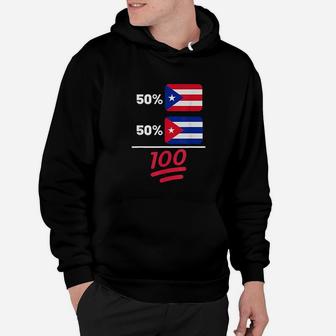 Puerto Rican And Cuban Heritage Flag Hoodie | Crazezy