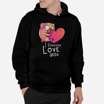 Pug Valentines Day Gift For Dog Lovers And Couples Hoodie - Monsterry