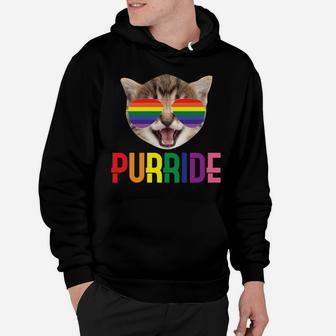 Purride | Cute Funny Lgbqt Cat Lovers Gift Sweatshirt Hoodie | Crazezy