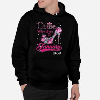 Queen 51St Birthday Gift Queens Are Born In January 1969 Hoodie | Crazezy