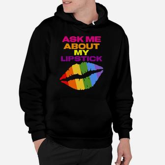 Rainbow Lips Gay Pride Stuff Lgbtq Drag Queen Lipstick Hoodie - Monsterry AU
