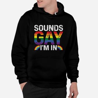 Rainbow Sounds Gay Im In Lgbt Gay Pride Rainbow Pullover Hoodie | Crazezy CA