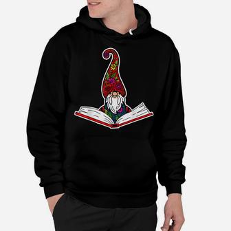 Reading Library Gnome Read Books Lover Reader Teacher Gift Hoodie | Crazezy DE