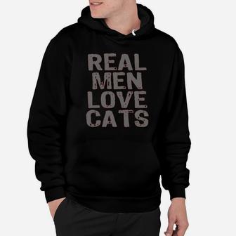 Real Men Love Cats T-shirt Hoodie - Thegiftio UK