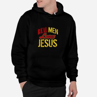Real Men Love Jesus Hoodie - Thegiftio UK