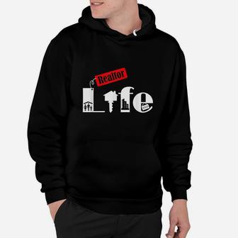 Realtor Life Gift Real Estate Agent Job Title Gifts Hoodie - Seseable