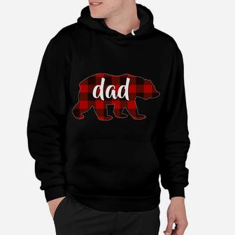 Red Plaid Dad Buffalo Matching Family Papa Pajama Christmas Hoodie | Crazezy