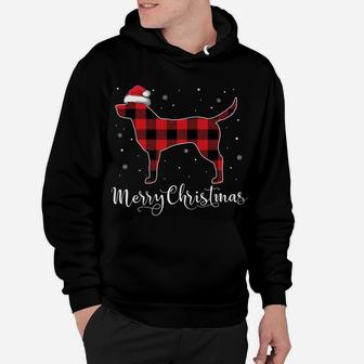 Red Plaid Labrador Retriever Christmas Pajama Gift Dog Lover Hoodie | Crazezy