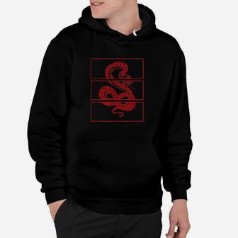 Red Snake Aesthetic Soft Grunge Goth Punk Teen Girls Clothes Hoodie | Crazezy CA
