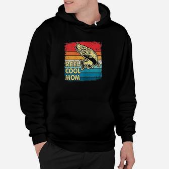 Reel Cool Mom Funny Fish Fishing Hoodie | Crazezy