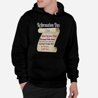 Reformation Day Five Solas Christian Theology T-shirt Hoodie - Thegiftio UK