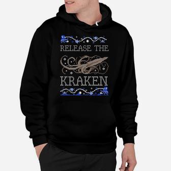 Release The Kraken Funny Ugly Christmas Sweater Design Hoodie | Crazezy DE