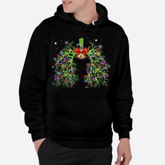 Respiratory Therapy Lung Christmas String Light Xmas Decor Sweatshirt Hoodie | Crazezy DE