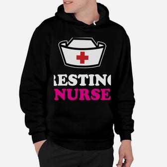 Resting Nurse Face Funny & Snarky Hoodie Hoodie | Crazezy