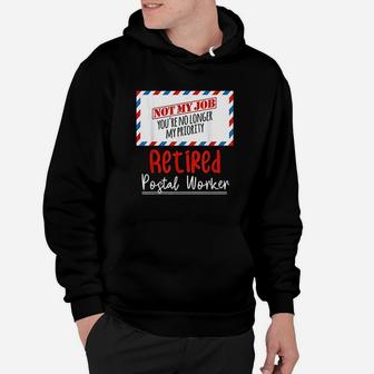 Retired Post Office Postal Worker Retirement Hoodie - Thegiftio UK