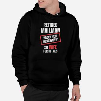 Retired Postal Worker Management Wife Mailman Retirement Hoodie - Thegiftio