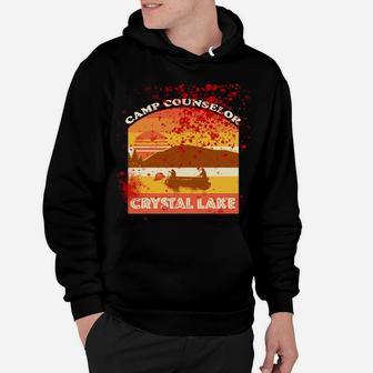 Retro Camp Counselor Crystal Lake With Blood Stains Hoodie | Crazezy AU