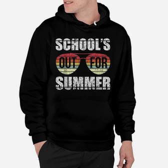 Retro Last Day Of School Schools Out For Summer Teacher Gift Hoodie | Crazezy DE