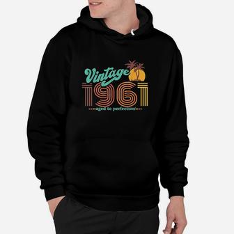 Retro Vintage 60Th Birthday Top 1961 Aged To Perfection Hoodie | Crazezy AU