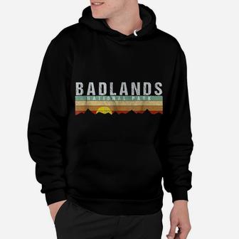 Retro Vintage Badlands National Park Tee Shirt Hoodie | Crazezy DE