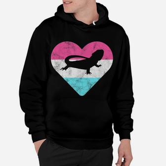 Retro Vintage Bearded Dragon Gift For Women Or Girls Hoodie | Crazezy UK