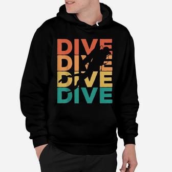 Retro Vintage Diving Gift For Scuba Divers Hoodie | Crazezy