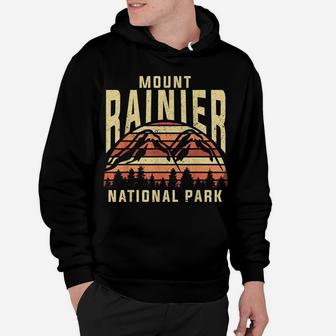 Retro Vintage National Park - Mount Rainier National Park Hoodie | Crazezy