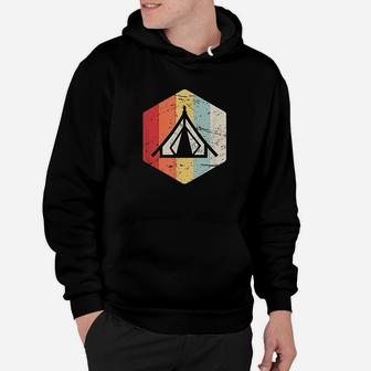 Retro Vintage Tent Outdoor Camping Gift For Nature Lovers Hoodie | Crazezy DE